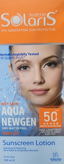 ضدآفتاب حاوی آبرسان سبک +SPF 50(آردن سولاریس)(انقضا1406/12)